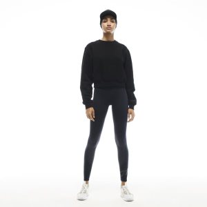 Reebok VB Cropped Sweatshirt Damen - Schwarz - DE 540-OQZ